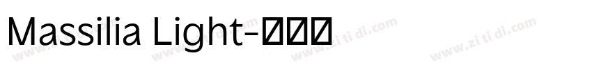 Massilia Light字体转换